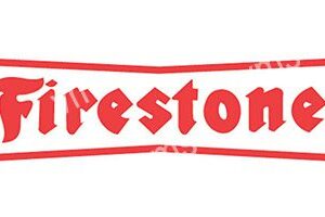 A red and white Firestone logo with a stylized font.