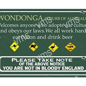 Heavy duty galvanised sheet steel metal sign powder coated and baked at 300 degrees to achieve a deep gloss finish similar to a 1950's enamel metal signs. This metal sign comes with pre drilled holes for easy mounting onto any surface indoors or outdoors SIZED IN INCHES NOT CHEAP CHINESE TIN OR ALUMINIUM