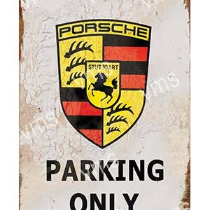 Heavy duty galvanised sheet steel metal sign powder coated and baked at 300 degrees to achieve a deep gloss finish similar to a 1950's enamel metal signs. This metal sign comes with pre drilled holes for easy mounting onto any surface indoors or outdoors SIZED IN INCHES NOT CHEAP CHINESE TIN OR ALUMINIUM