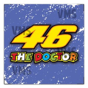 Logo featuring '46 The Doctor' with colorful text on a blue background.