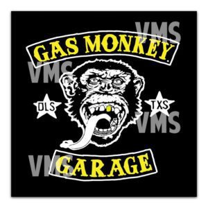 Gas Monkey Garage logo featuring a fierce monkey face.