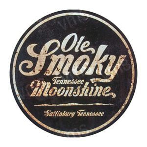 Ole Smoky Tennessee Moonshine logo with vintage design.