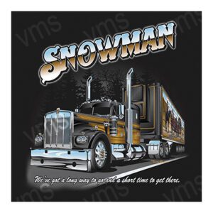 FLM007 - Snowman - 12"x12"