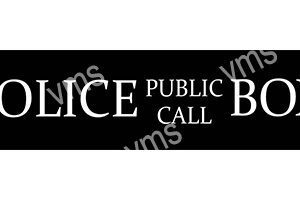 FLM099 POLICE BOX 4.5"X18"