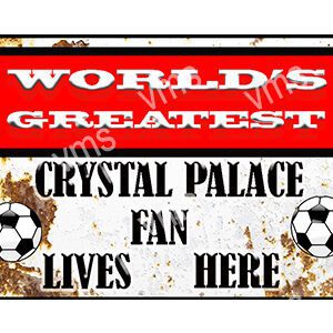 FOOT0503 GREATEST CRYSTAL PALACE 12"X8"