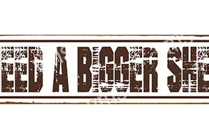 Grungy text reading 'I DID A BIGGER ST' in a distressed style.