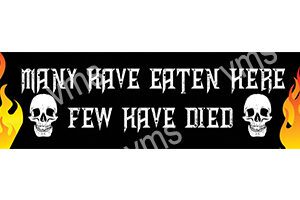 HHU018 - Few Have Died - 18"x4.5"