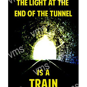 HHU045 - Light At End Of The Tunnel - 8"x12"