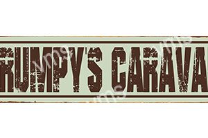 HHU051 - Grumpy's Caravan - 18"x4.5"