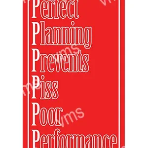 HHU054 - Perfect Planning - 8"x14"
