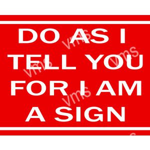 HHU056 - Do As I Tell You - 8"x12"
