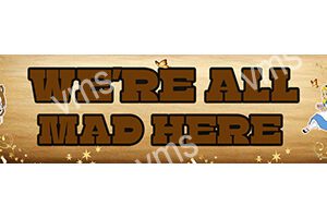 HHU0631 WERE ALL MAD 4.5"X18"