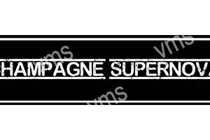 Black and white graphic text reading 'CHAMPAGNE SUPREME'.