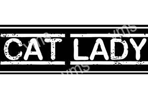 Black and white sign with the text 'CAT LAD'.
