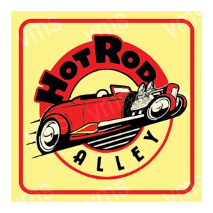 HR001 - Hot Rod Alley - 12"x12"