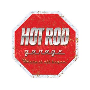 HR005 - Hot Rod Garage Stop Sign - 36"x36"