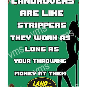 LAND0222 LANDROVER STRIPPER 8"X12"