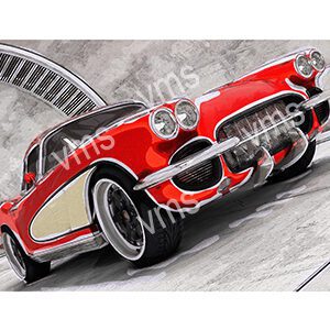 MSA004 - Crvette - 24"x16"