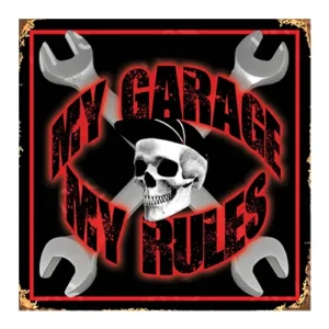 MYG004 - My Garage My Rules - 12"x12"