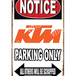 Notice: KTM parking only, others will be scrapped.