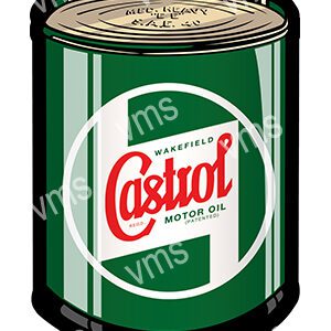 OILCAN001 CASTROL OIL SHAPE 16"X24"