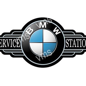 BMW service station logo with iconic roundel emblem.