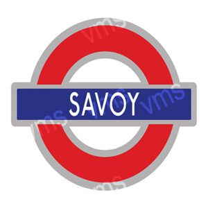 London Underground sign for Savoy station.