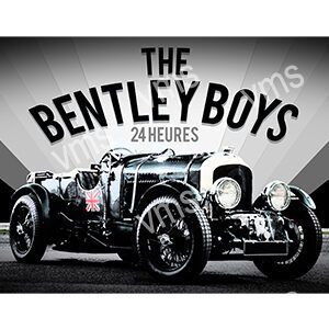 Classic Bentley Boys vintage racing car from the 24 Heures event.