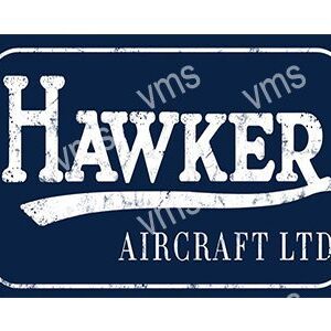 Vintage Hawker Aircraft Ltd. logo with a distressed look.