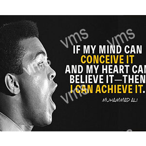 Inspirational quote about belief and heart from an unnamed author.