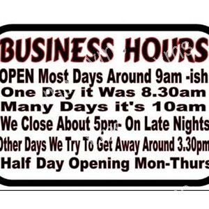Heavy duty galvanised sheet steel metal sign powder coated and baked at 300 degrees to achieve a deep gloss finish similar to a 1950's enamel metal signs. This metal sign comes with pre drilled holes for easy mounting onto any surface indoors or outdoors SIZED IN INCHES NOT CHEAP CHINESE TIN OR ALUMINIUM