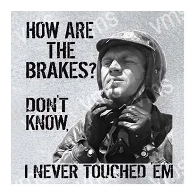 A firefighter humorously questions the condition of the brakes.