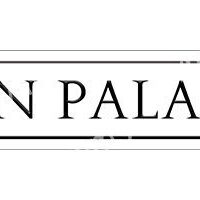Logo of Indian Palace restaurant with elegant black font on white background.