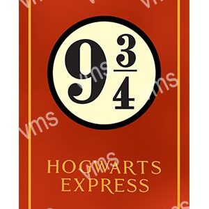 Platform 9¾ sign from Harry Potter's Hogwarts Express.