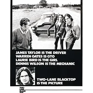 Black-and-white photo of the band James Taylor Drive with member roles listed.
