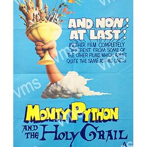 Monty Python and the Holy Grail movie poster showing a hand holding a golden chalice.