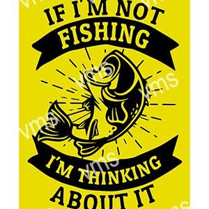 Humorous fishing-themed graphic with a fish and bold lettering.