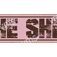 A worn, vintage-style sign with the words 'THE SH' visible in bold, distressed letters.
