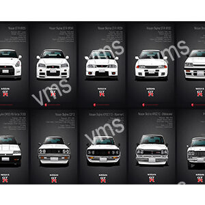 Various white SUVs displayed against a dark background in a grid layout.