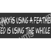HHU0036-Kinky-Is-Using-A-Feather-18x4.5