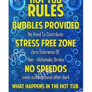 Fun pool party rules with bubbles and stress-free zone.