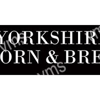 A cropped black and white text image reading 'Yorkshire Corn & Brew'.