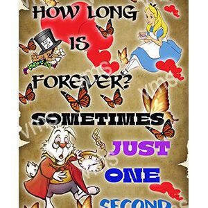A motivational quote with vibrant colors and cartoon characters.