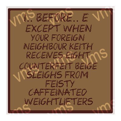 Humorous handwritten note about foreign neighbors and weightlifting.