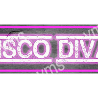 A neon sign reading 'DISCO DIV' in pink and white.