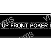 Black and white text reading 'UP FRONT POKER I'.