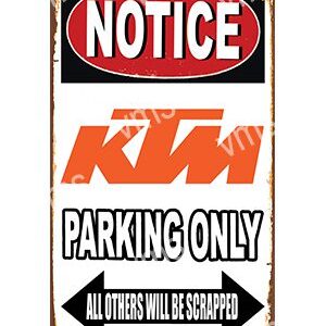 Notice: KTM parking only, others will be scrapped.
