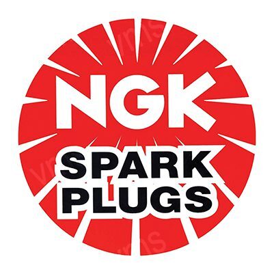 NGK Spark Plugs logo in red and white.