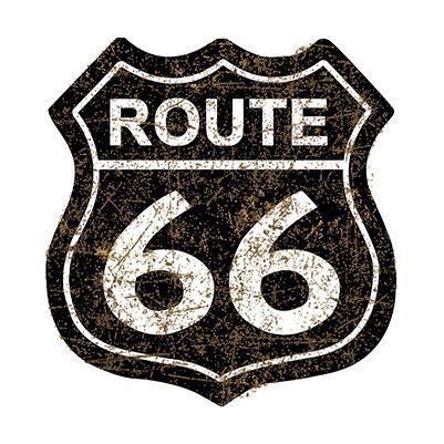 R66012-Route-66-Shield-Black-29.5x30.5