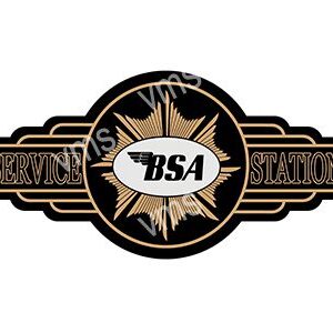 BSA logo with a vintage compass design in black and gold.